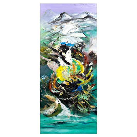 Zahra, Hand Signed Original Acrylic Painting on Canvas with Letter of Authenticity.