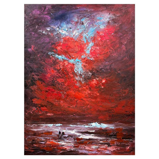 Zahra, Hand Signed Original Acrylic Painting on Canvas with Letter of Authenticity.