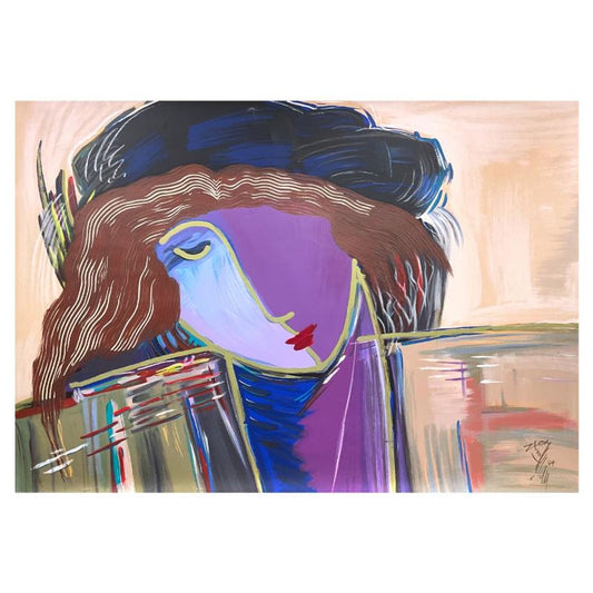 Lun Zen, "Dignity" Limited Edition Printer's Proof on Canvas, Numbered 1/4 and Hand Signed with Letter of Authenticity.