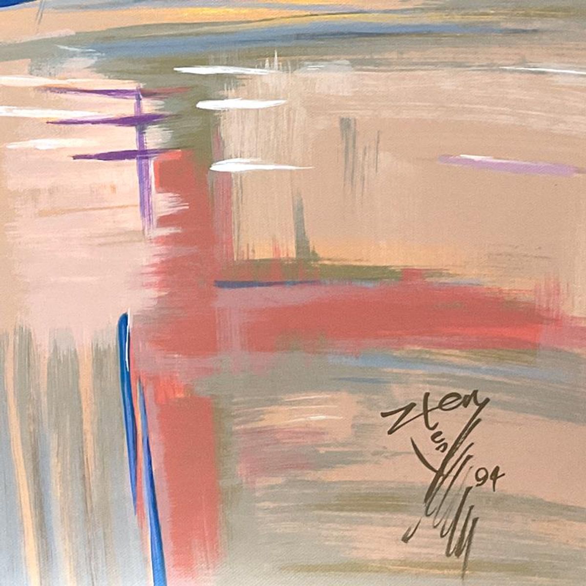 Lun Zen, "Dignity" Limited Edition Printer's Proof on Canvas, Numbered 1/4 and Hand Signed with Letter of Authenticity.