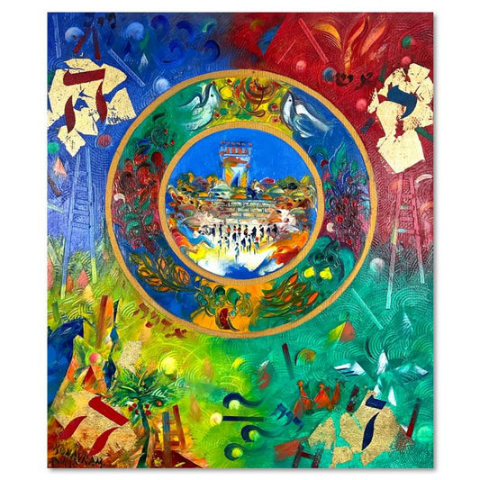 Ben Avram, Original Oil Painting on Gallery Wrapped Canvas, Hand Signed with Letter of Authenticity.