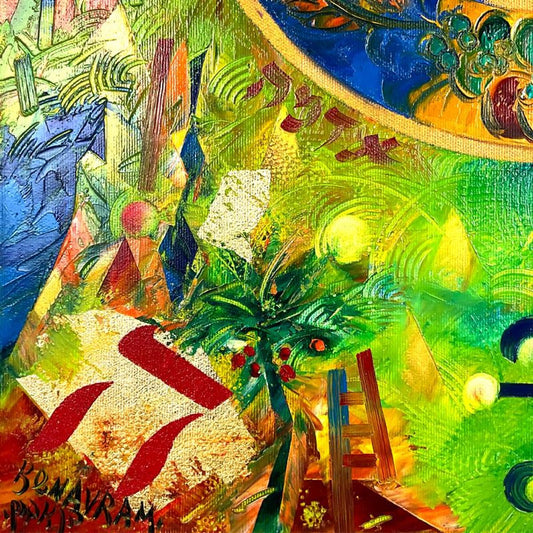 Ben Avram, Original Oil Painting on Gallery Wrapped Canvas, Hand Signed with Letter of Authenticity.
