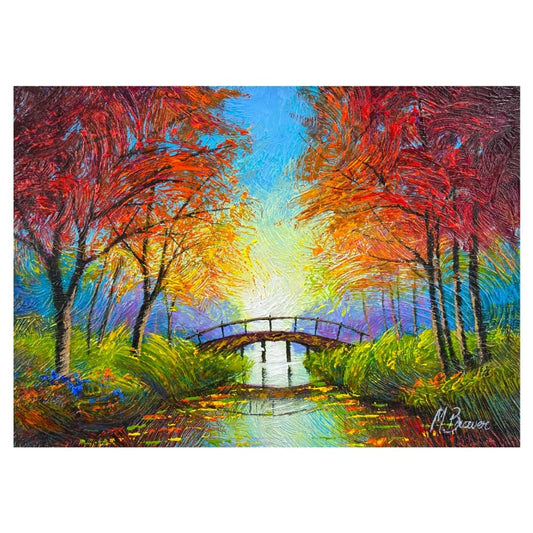 Mark Braver, Original Acrylic Painting on Canvas, Hand Signed with Letter of Authenticity.