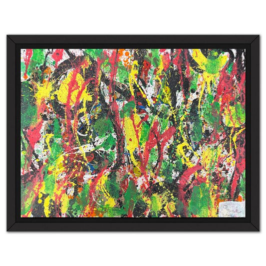 Jenik Cook, Framed Hand Signed Original Painting with Letter of Authenticity.