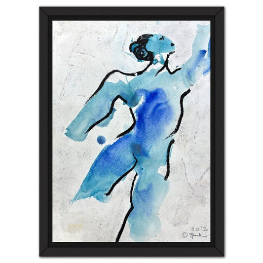 Jenik Cook, Framed Hand Signed Original Painting with Letter of Authenticity.