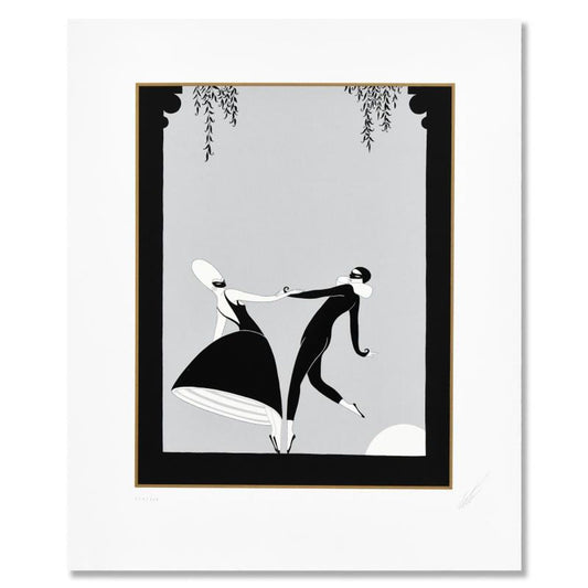 Erte (1892-1990), "Pas de Deux" Limited Edition Serigraph, Numbered 224/300 and Hand Signed with Letter of Authenticity