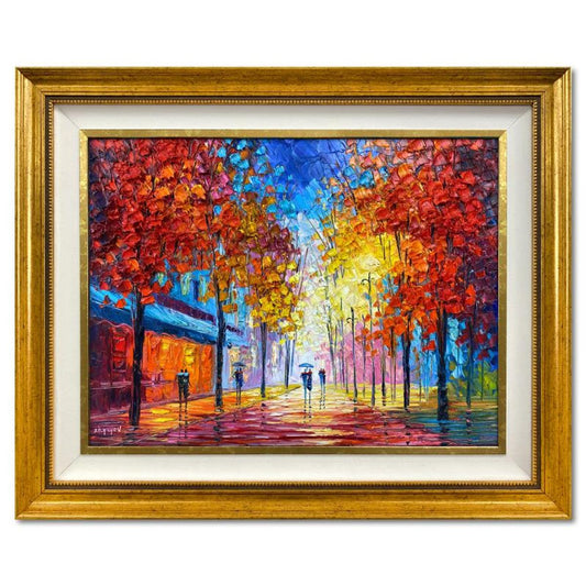 Slava Ilyayev, Framed Original Oil Painting on Canvas, Hand Signed with Letter of Authenticity.