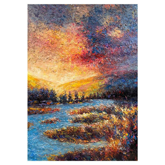 Inam, Original Oil Painting on Canvas, Hand Signed with Letter of Authenticity.