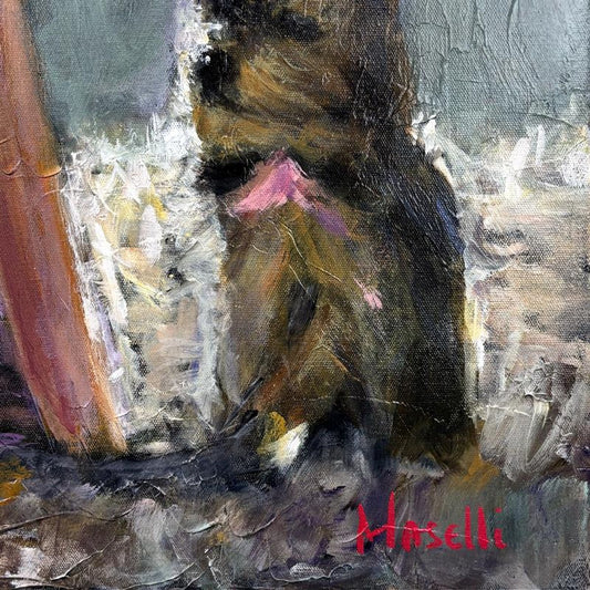 Michael Maselli, Original Painting on Canvas, Hand Signed with Letter of Authenticity.