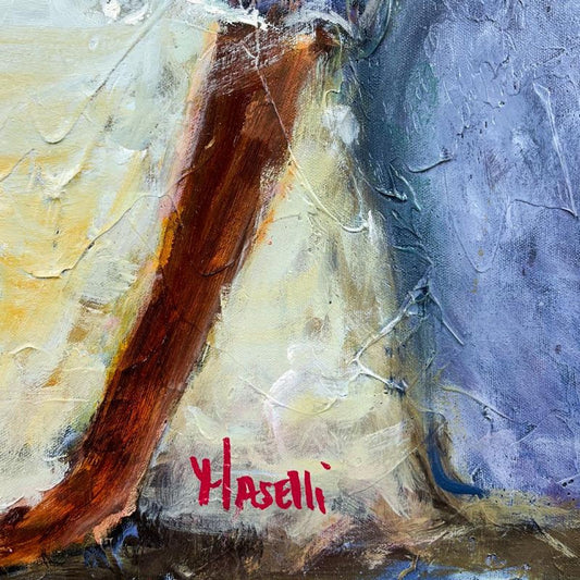 Michael Maselli, "Memories of Maui" Original Painting on Canvas, Hand Signed with Letter of Authenticity.