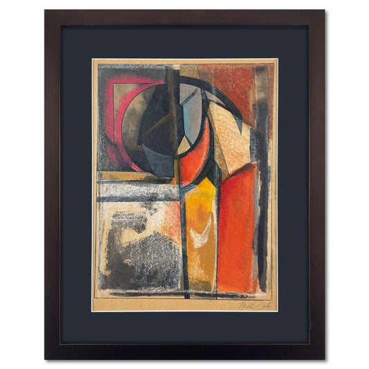 Neal Doty (1941-2016), Framed Original Mixed Media Drawing, Hand Signed with Letter of Authenticity.