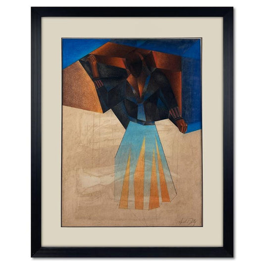 Neal Doty (1941-2016), Framed Original Mixed Media Drawing, Hand Signed with Letter of Authenticity.