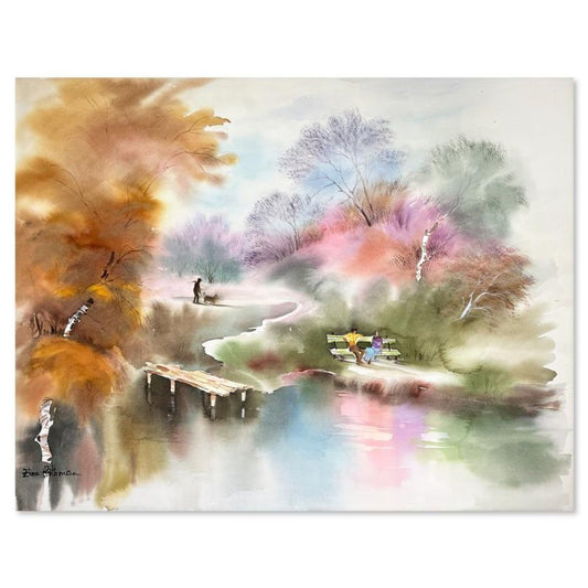 Zina Roitman, Hand Signed Original Painting with Letter of Authenticity.
