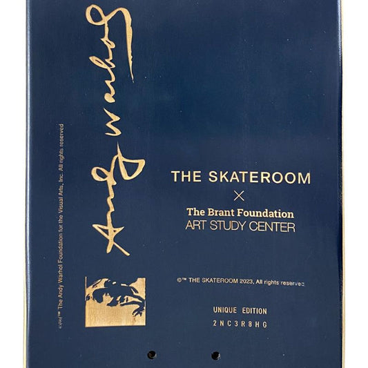 Andy Warhol (1928-1987), "Self Portrait (Black)" Framed Unique Edition Skateboard, Plate Signed with Letter of Authenticity.
