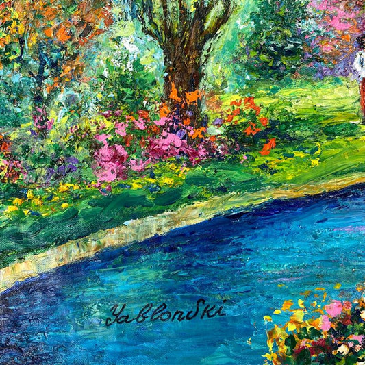 Shafira Yablonski, Original Oil Painting on Canvas, Hand Signed with Letter of Authenticity.