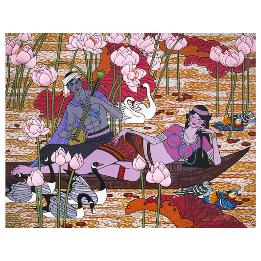 Zu Ming Ho- Silkscreen "Golden Time"