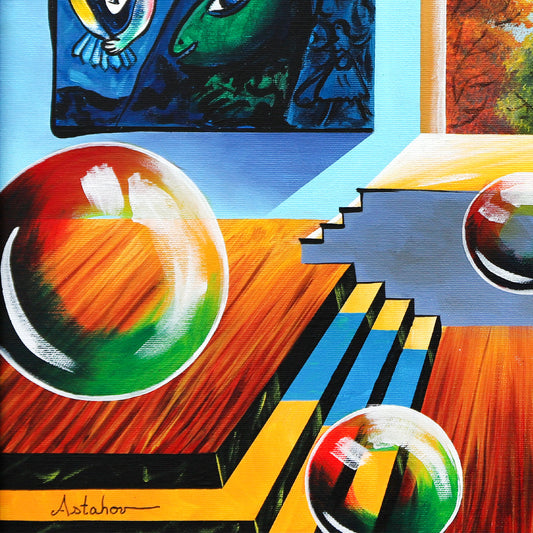 Alexander Astahov- Original Oil on Canvas "Color Code: Escape"