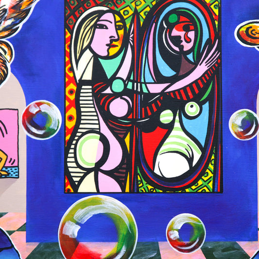 Alexander Astahov- Original Oil on Canvas "Gallery of Whimsy"