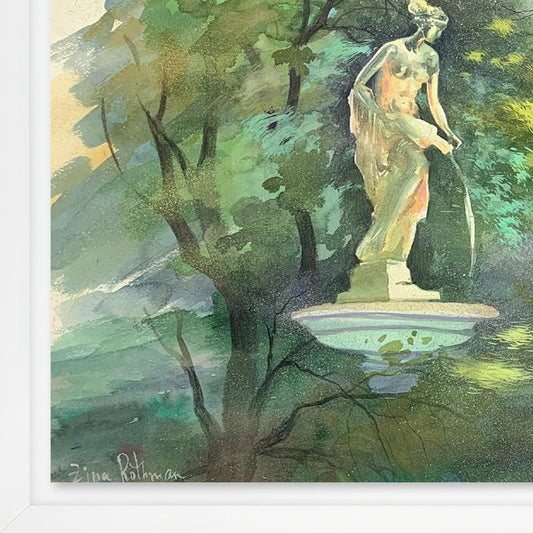 Zina Roitman, Framed Hand Signed Original Painting with Letter of Authenticity.