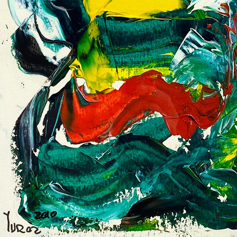 Yuroz, Framed Original Painting, Hand Signed with Letter of Authenticity.