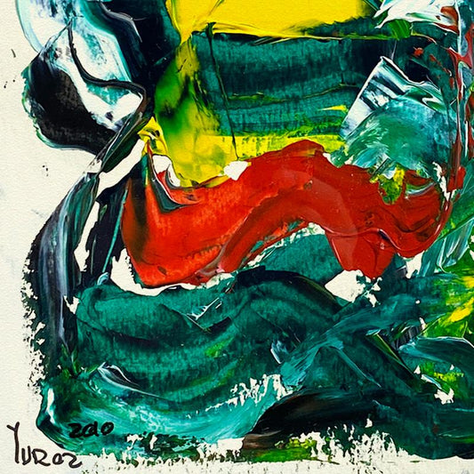 Yuroz, Framed Original Painting, Hand Signed with Letter of Authenticity.