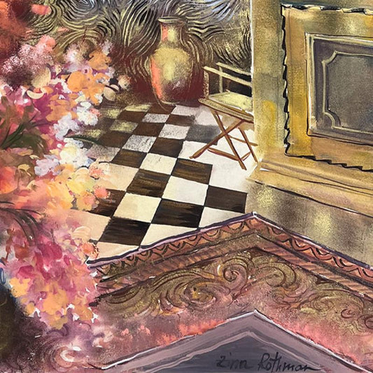 Zina Roitman, Hand Signed Original Painting with Letter of Authenticity.