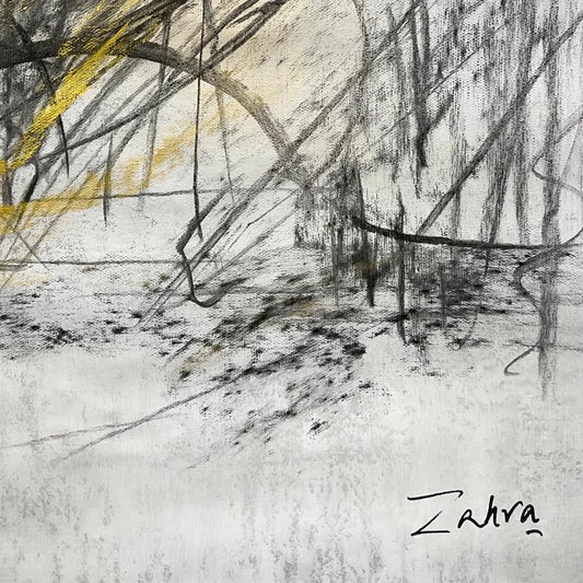 Zahra, Original Acrylic Painting on Canvas (40" x 30"), Hand Signed with Letter of Authenticity.
