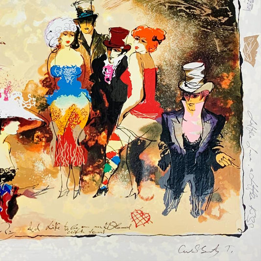 Alexander Galtchansky (1959-2008) and Tanya Wissotzky (1959-2006), Hand Signed Limited Edition Serigraph on Paper with Letter of Authenticity.