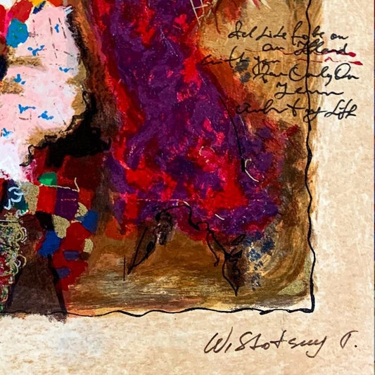 Alexander Galtchansky (1959-2008) and Tanya Wissotzky (1959-2006), "Memories of Venice" Hand Signed Limited Edition Serigraph on Paper with Letter of Authenticity.