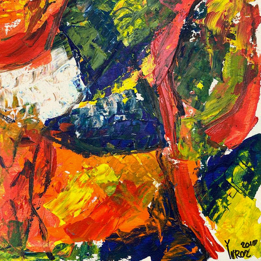 Yuroz, Framed Original Painting, Hand Signed with Letter of Authenticity.