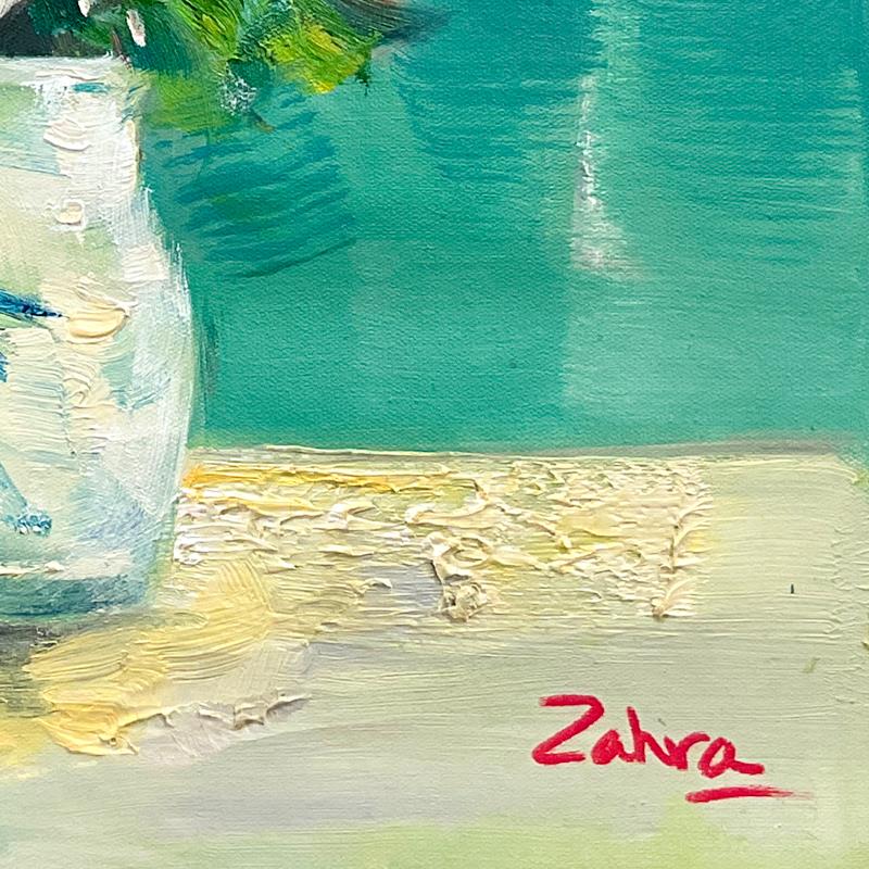 Zahra, Original Acrylic Painting on Canvas (24" x 20"), Hand Signed with Letter of Authenticity