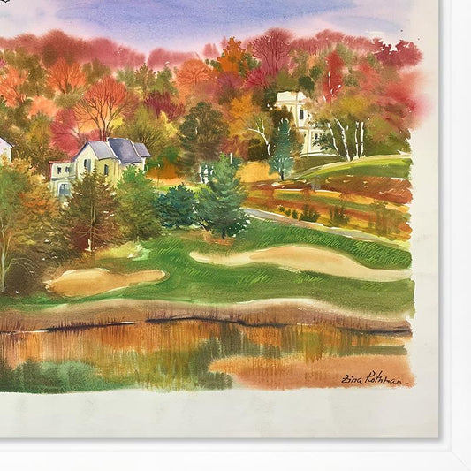 Zina Roitman, Framed Hand Signed Original Painting with Letter of Authenticity.