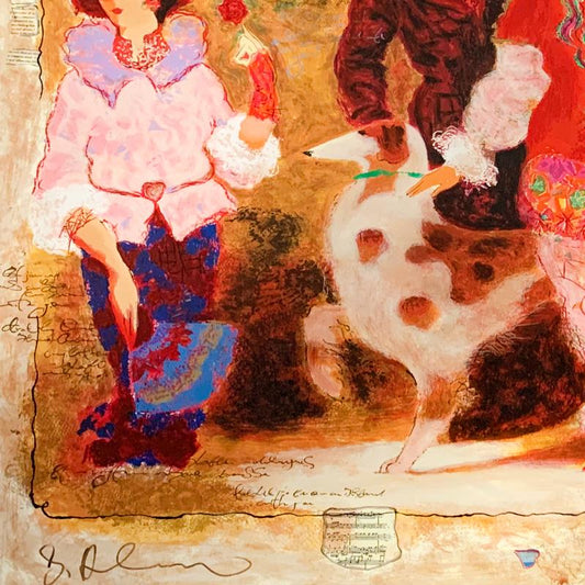 Alexander Galtchansky (1959-2008) and Tanya Wissotzky (1959-2006), "Nocturne II" Hand Signed Limited Edition Serigraph on Paper with Letter of Authenticity.