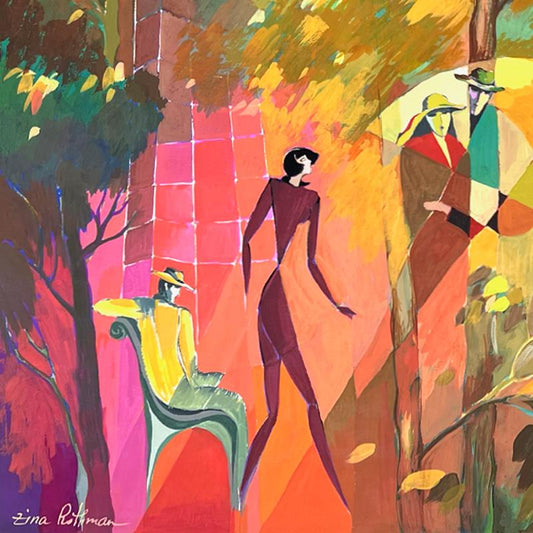 Zina Roitman, Hand Signed Original Painting with Letter of Authenticity.