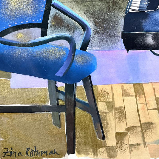 Zina Roitman, Original Watercolor Painting, Hand Signed with Letter of Authenticity. (Disclaimer)