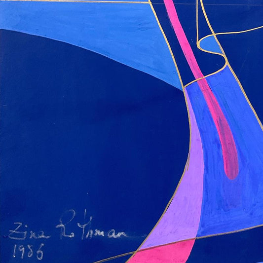 Zina Roitman, Original Mixed Media Painting, Hand Signed with Letter of Authenticity. (Disclaimer)