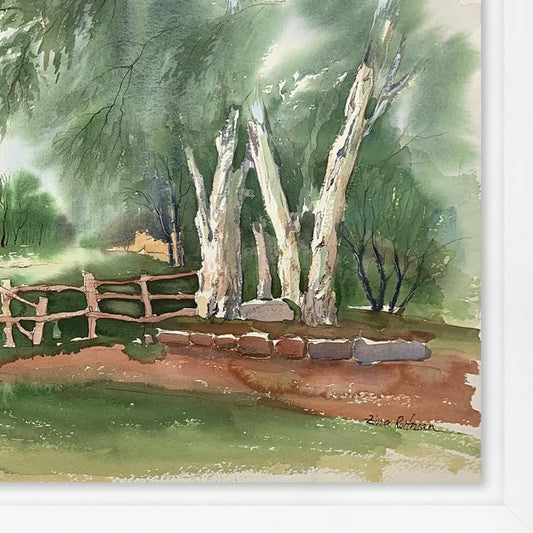Zina Roitman, Framed Hand Signed Original Painting with Letter of Authenticity.