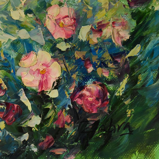 Zahra, Original Acrylic Painting on Canvas (24" x 24"), Hand Signed with Letter of Authenticity.