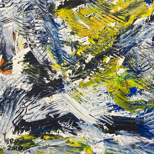 Yuroz, Framed Original Painting, Hand Signed with Letter of Authenticity.