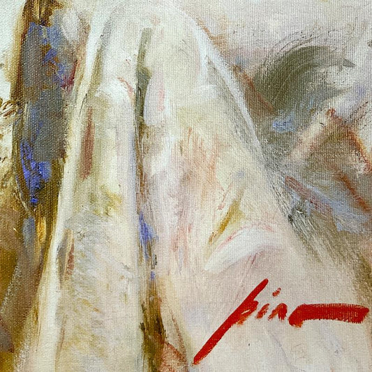 #1 in Edition: Pino (1939-2010) "Desire" Hand Embellished Limited Edition on Canvas, HC Numbered 1/25 and Hand Signed with Certificate of Authenticity.
