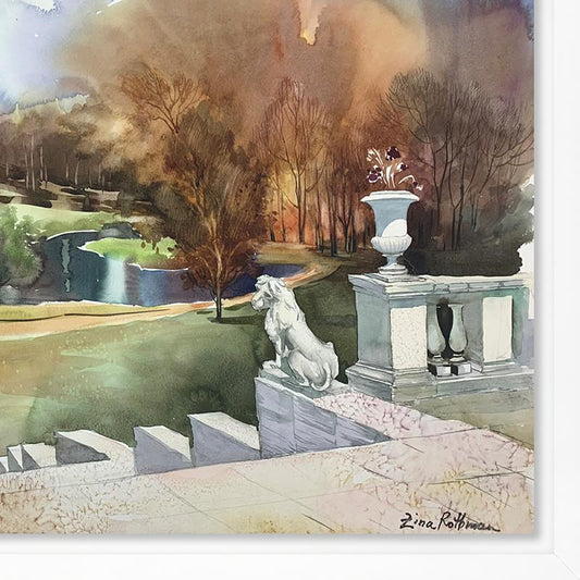 Zina Roitman, Framed Hand Signed Original Painting with Letter of Authenticity.
