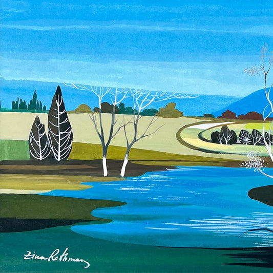 Zina Roitman, Hand Signed Original Painting with Letter of Authenticity.