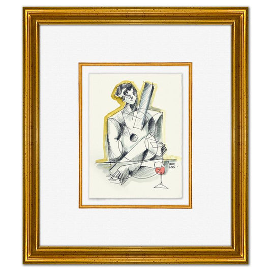Yuroz, Framed Original Painting, Hand Signed with Letter of Authenticity.