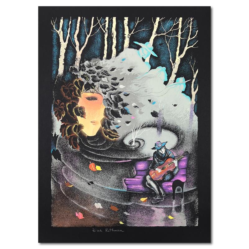 Zina Roitman, Limited Edition Serigraph, Hand Signed and Numbered, Letter of Authenticity.