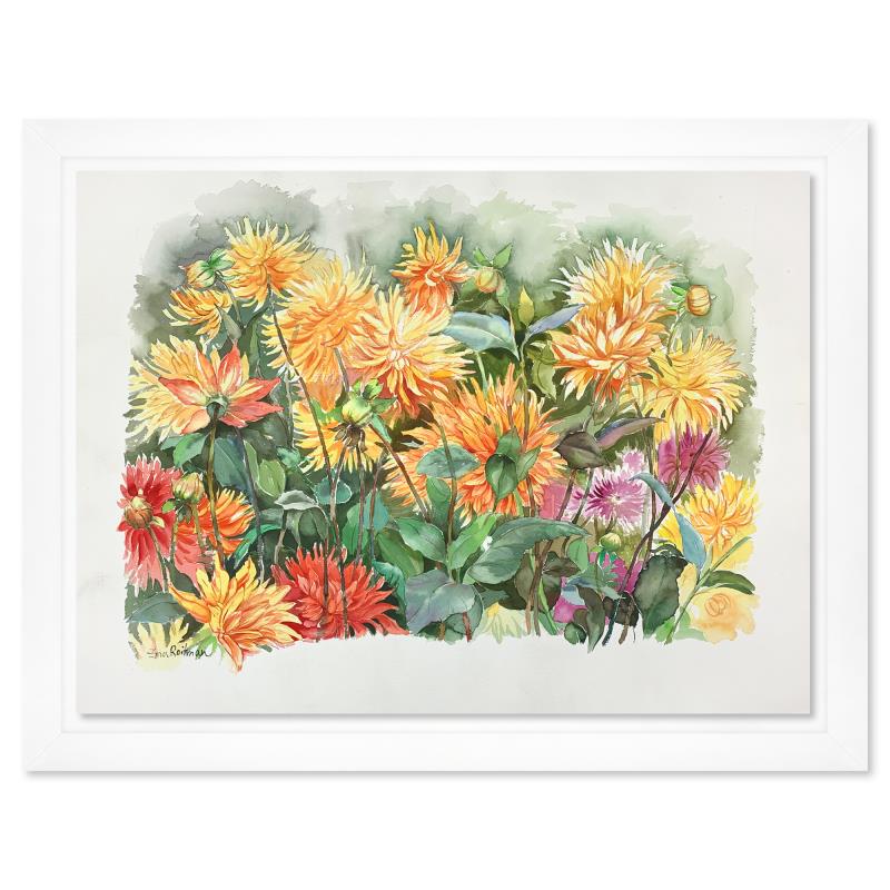 Zina Roitman, Framed Hand Signed Original Painting with Letter of Authenticity.