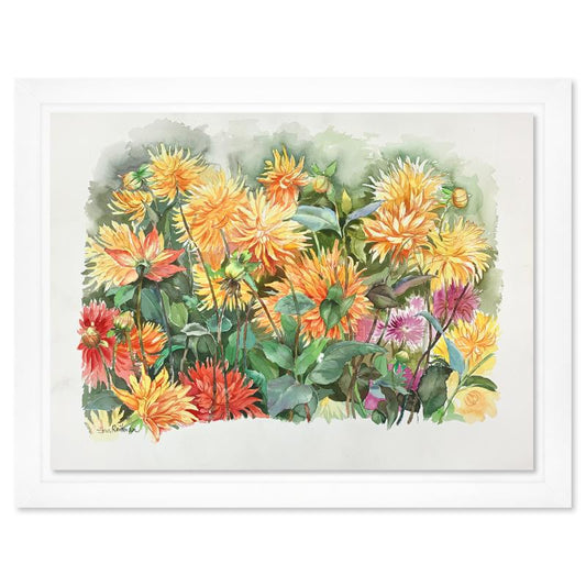 Zina Roitman, Framed Hand Signed Original Painting with Letter of Authenticity.