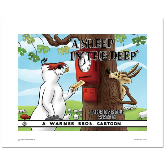 A Sheep In the Deep Limited Edition Giclee from Warner Bros., Numbered with Hologram Seal and Certificate of Authenticity.
