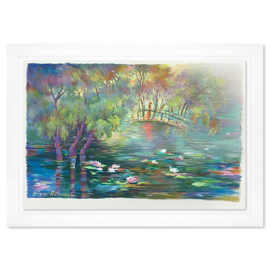 Zina Roitman, Framed Hand Signed Original Painting with Letter of Authenticity.