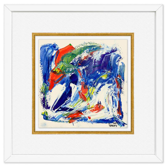 Yuroz, Framed Original Painting, Hand Signed with Letter of Authenticity.