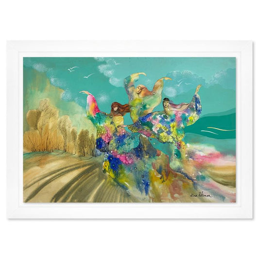 Zina Roitman, Framed Hand Signed Original Painting with Letter of Authenticity.